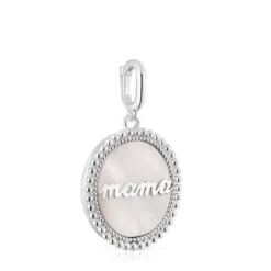 Silver medallion Pendant with nacre TOUS Mama
