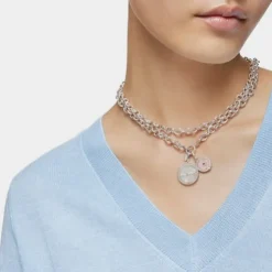 Silver medallion Pendant with nacre TOUS Mama