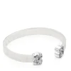 Silver Mesh Color Bracelet with Tourmalinated Quartz