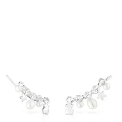 Silver Mini Icons Earcuff with bar and charms