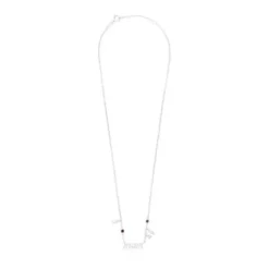 Silver Mom Necklace with cultured pearls and gemstones TOUS Mama