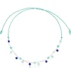 Silver, Murano glass and blue nylon Necklace Icon Glass