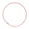 Silver Necklace with treated pink chalcedony TOUS MANIFESTO