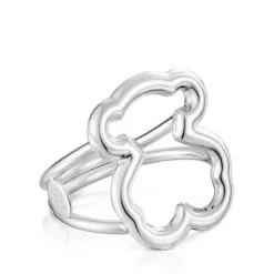 Silver New Carrusel Ring Bear motifs 2cm.