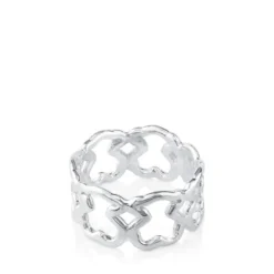 Silver New Carrusel Ring Bear motifs 0,96cm.
