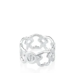 Silver New Carrusel Ring Bear motifs 0,96cm.