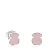 Silver New Color Earrings with Quartz