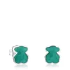 Silver New Color Earrings with Amazonite