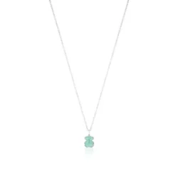 Silver New Color Necklace with Amazonite