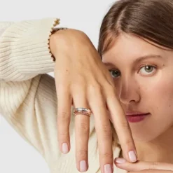 Silver, rose Silver Vermeil, Sapphire and Ruby TOUS Ring Mix Rings set