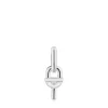 Silver single Hoop earrings with motif pendant TOUS MANIFESTO