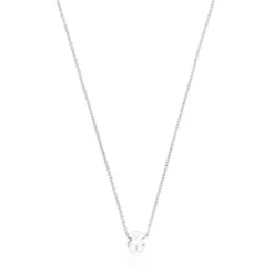 Silver Sweet Dolls bear Necklace