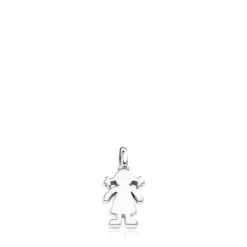 Silver Sweet Dolls girl Pendant