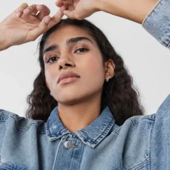 Silver TOUS Basics bear Hoop earrings