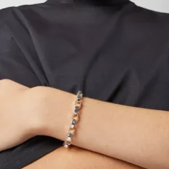 Silver TOUS Bear Bracelet 19cm.