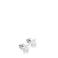 Silver TOUS Bear Earrings Bear motif