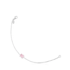 Silver TOUS Color Bracelet with Quartz Bear motif