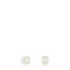 Silver TOUS Color Earrings with mother-of-pearl