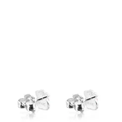 Silver TOUS Color Earrings with rose Quartz