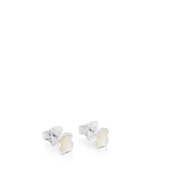 Silver TOUS Color Earrings with mother-of-pearl