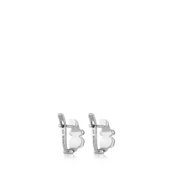 Silver TOUS Gen earrings with spinels