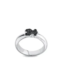 Silver TOUS Gen Ring with Spinels Bear motif