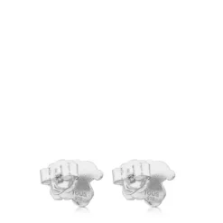 Silver TOUS Hill Earrings Bear motif 1cm.