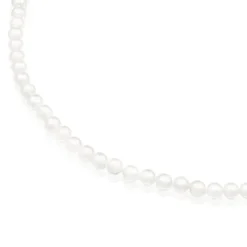 Silver TOUS Hold Necklace with Pearls 42cm.