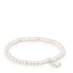 Silver TOUS Icon Color bracelet with pearls