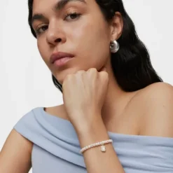 Silver TOUS Icon Color bracelet with pearls