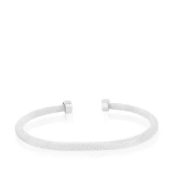 Silver TOUS Mesh Bracelet Bear motif