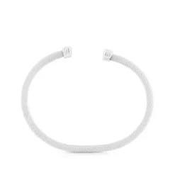 Silver TOUS Mesh Bracelet Bear motif