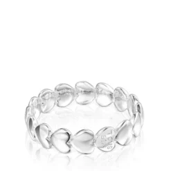 Silver TOUS Mini Icons Ring with Heart motifs