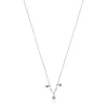 Silver TOUS New Motif Necklace with gemstones and pearls