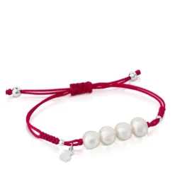 Silver TOUS Pearls Bracelet with pearls