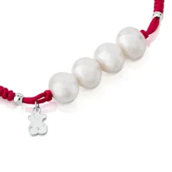 Silver TOUS Pearls Bracelet with pearls