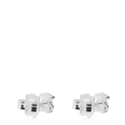 Silver TOUS Super Power Earrings with Pearls Bear motif