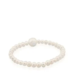 Silver TOUS Sweet Dolls Bracelet with pearls