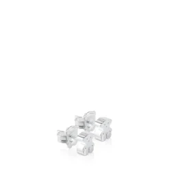 Silver TOUS Sweet Dolls earrings bear motif
