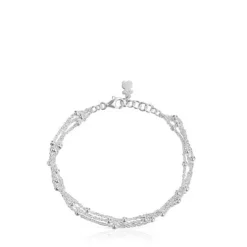 Silver triple Chain bracelet TOUS Basics