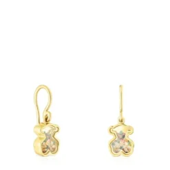 Silver vermeil Areia Earrings with multicolored gemstones