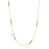 Silver vermeil Bold Bear Necklace with pyrite