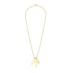 Silver Vermeil Fragile Nature laurel leaf Necklace