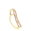 Silver vermeil Gregal ring with rhodolites