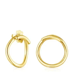 Silver vermeil Hav circular Earrings