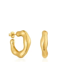 Silver vermeil hoop Earrings Tabit