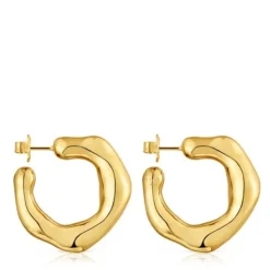 Silver vermeil hoop Earrings Tabit