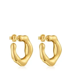 Silver vermeil hoop Earrings Tabit