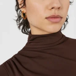 Silver vermeil hoop Earrings Tabit