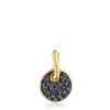 Silver vermeil Luah luna Pendant with sapphires